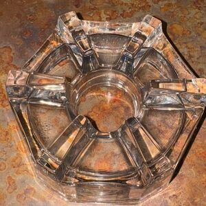 Vintage Crystal Nachtmann 24% Lead Crystal Mug/Teapot / Buffet Warmer EUC